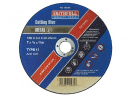 Faithfull Cut Off Wheel 180x3.2x22 Metal £2.19